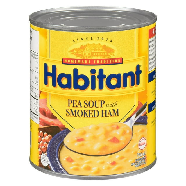 Soupe aux pois avec jambon fumé d'Habitant