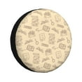 thumbnail image 2 of PUREYAH Graffiti Style Library Stacks Rv Spare Tire Cover, Wheel Covers Protectors Universal Fit for Camping Travel Trailer Truck 14 inch, 2 of 6