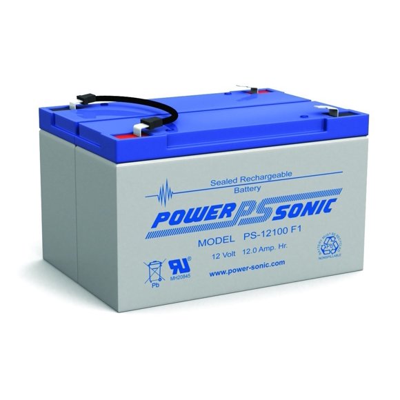POWERSONIC PS12100F1 12V 12AMP Sealed Lead Acid BAT
