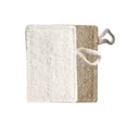 thumbnail image 5 of Loofah Sponge Scrubber, Natural Loofah Pad With Hanging Loop For Dishwashing, Pot Scrubbing, Body Exfoliating, Square Shape Approx 4.3X2.8 Inch Beige Color - Includes Storage Bag, 5 of 8