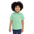thumbnail image 2 of Wonder Nation Toddler Boys Cotton Polo Shirt with Short Sleeves, Sizes 12M-5T, 2 of 6
