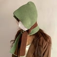 thumbnail image 3 of Protection d'Oreille Chaud Extensible Tricoté Écharpe Chapeau Femmes Hiver Patchwork Couleur Capuche Écharpe Accessoires de Costume, 3 of 10