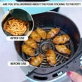 thumbnail image 6 of Hands DIY 50/100pcs Air Fryer Liner 20CM Round Non-Stick Air Fryer Paper Mats Heat-Resistant Air Fryer Parchment Paper for Baking Roasting Cooking Microwave, 6 of 10