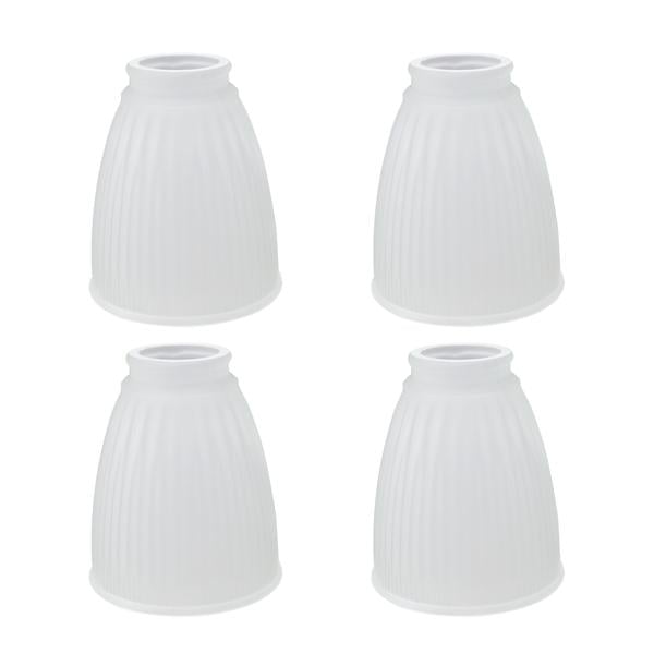 Aspen Creative 23037 4 Transitional Style Replacement Frosted Ribbed Glass Shade 2 1 Fitter Size 5 High X Diameter Pack Com Aspen Creative 23037 4 Transitional, Lamp Shade Fitter Sizes