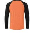 thumbnail image 5 of AnuYalue Mens Big and Tall Henley Tops Relaxed Fit Fashion Color Block Shirt Lightweight Gym Athletic Tees, 5 of 6