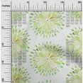 thumbnail image 1 of oneOone Silk Tabby Light Green Fabric Mandala Watercolor Sewing Material Print Fabric By The Yard 42 Inch Wide, 1 of 4