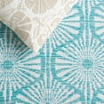 thumbnail image 6 of Safavieh Montauk Garland Geometric Runner Rug, Aqua/Ivory, 2'3" x 7', 6 of 11