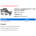 thumbnail image 2 of Pump - Compatible with 1977 - 1996 Ford F-150 5.8L V8 1978 1979 1980 1981 1982 1983 1984 1985 1986 1987 1988 1989 1990 1991 1992 1993 1994 1995, 2 of 2