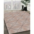 thumbnail image 3 of Ahgly Company Machine Washable Indoor Square Transitional Dark Almond Brown Area Rugs, 4' Square, 3 of 7