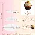 thumbnail image 2 of Unique Bargains 3-Layer Cupcake Stand Circular Display Holder White, 2 of 6