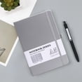 thumbnail image 1 of Hardcover Lay Flat Notebook with 200 Pages of College Ruled 80g Thick Paper, Expandable Inner Pockets, Bookmark and Stickers for School, Office and Journaling, 1 of 8