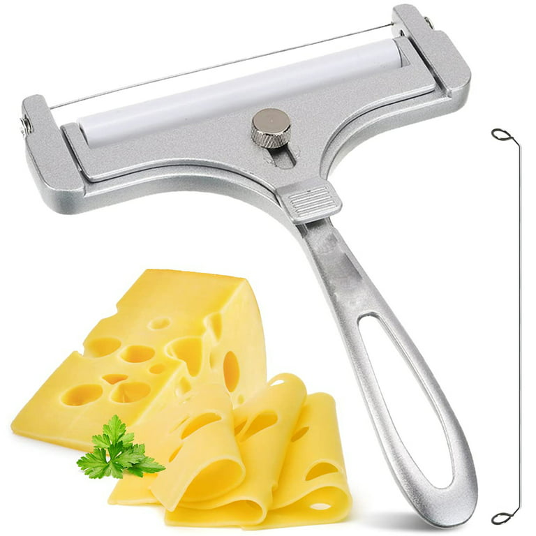Cheese Slicer & Cheese Cutter Stainless Steel Cheese Slicers with Wire |  Cheese Slicer for Block Cheese & Butter Slicer