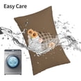 thumbnail image 6 of Pofeuu Sunflower Gnomes 4 Print Polyester Microfiber Plush Pillowcases, Super Soft and Cozy Pillow Case Covers with Envelop Closure（Pillow core not included）-20"x30", 6 of 6
