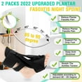 2 Pack Plantar Fasciitis Braces Night Splint Upgrade 3 Adjustable