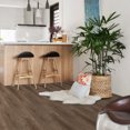 thumbnail image 2 of UMIGGEE 35-in x 5.7-in Peel and Stick Flooring Brown Wood Look Floor Tiles 10-Pcs Vinyl Flooring Self-Adhesive Flooring For Kitchen Laminate Flooring Home Decoration (13.8 Sq. ft./Pack), 2 of 8