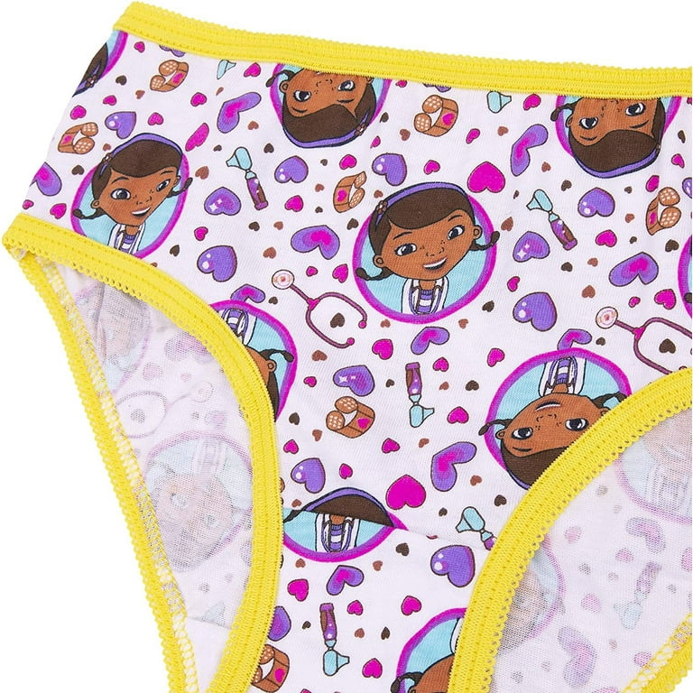 Disney Junior Doc Mcstuffins 7-Pack Girls Panties Underwear 100% Cotton  Comfortable Doc McStuffins, 4