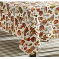 thumbnail image 6 of Thanksgiving Country Pumpkin Farm Rectangle Vinyl Tablecloth with Flannel Backing, 60 x 84 inch, 6 of 7
