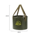 thumbnail image 6 of Tnobhg Collapsible Bucket Portable Camping Outdoor Water Container with Reinforced Handle Strong Load-bearing Foldable Bucket, 6 of 7