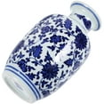 thumbnail image 4 of Zoyueyie Chinese Style Ceramic Blue and White Porcelain Vase Home Flower Arrangement Vase, 4 of 10
