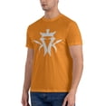 thumbnail image 4 of Moisture Wicking Men'S Basic Short Sleeve T-Shirt Orange 6x-Large, 4 of 5
