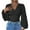 Black, variant on UJNDER 2025 Women's Tops Elegant Wrap Blouse V Neck Work Shirts Fall Fashion Long Sleeve Dressy Casual Ruched Tops for Women Black XXL
