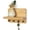7inch-Natural Wood, variant on Small Pine Wood Key Holder Wall Mount - Mini Key Holder for Wall with Shelf & 4 Hooks (Natural Wood, 11inch)