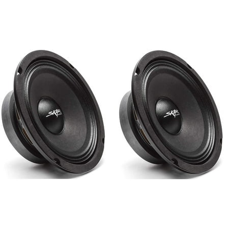 Skar Audio (2) FSX65-4 (2) FSX65-4 Haut-Parleurs de Milieu de Gamme 300 Watts 6.5 Pouces 4 Ohms - 2 Haut-Parleurs Noir