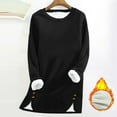 thumbnail image 2 of Xdegoge Womens Fleece Sweatshirts Pullover Warm Sherpa Lined Tops Long Sleeve Crewneck Thermal Winter Clothes, 2 of 5