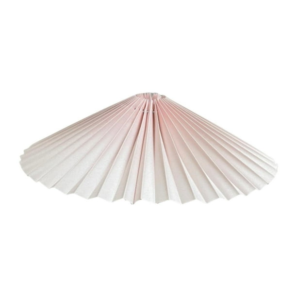 Pantalla de lámpara plisada de repuesto para decoración del hogar, elegante y creativa para lámpara colgante. Rosa