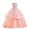 Pink, variant on 2025 8-12Y Girls Tulle Dress Bridesmaid Wedding Pageant Dresses Sleeveless Embroidered Flower Mesh Princess Tiered Dress Evening Dress White