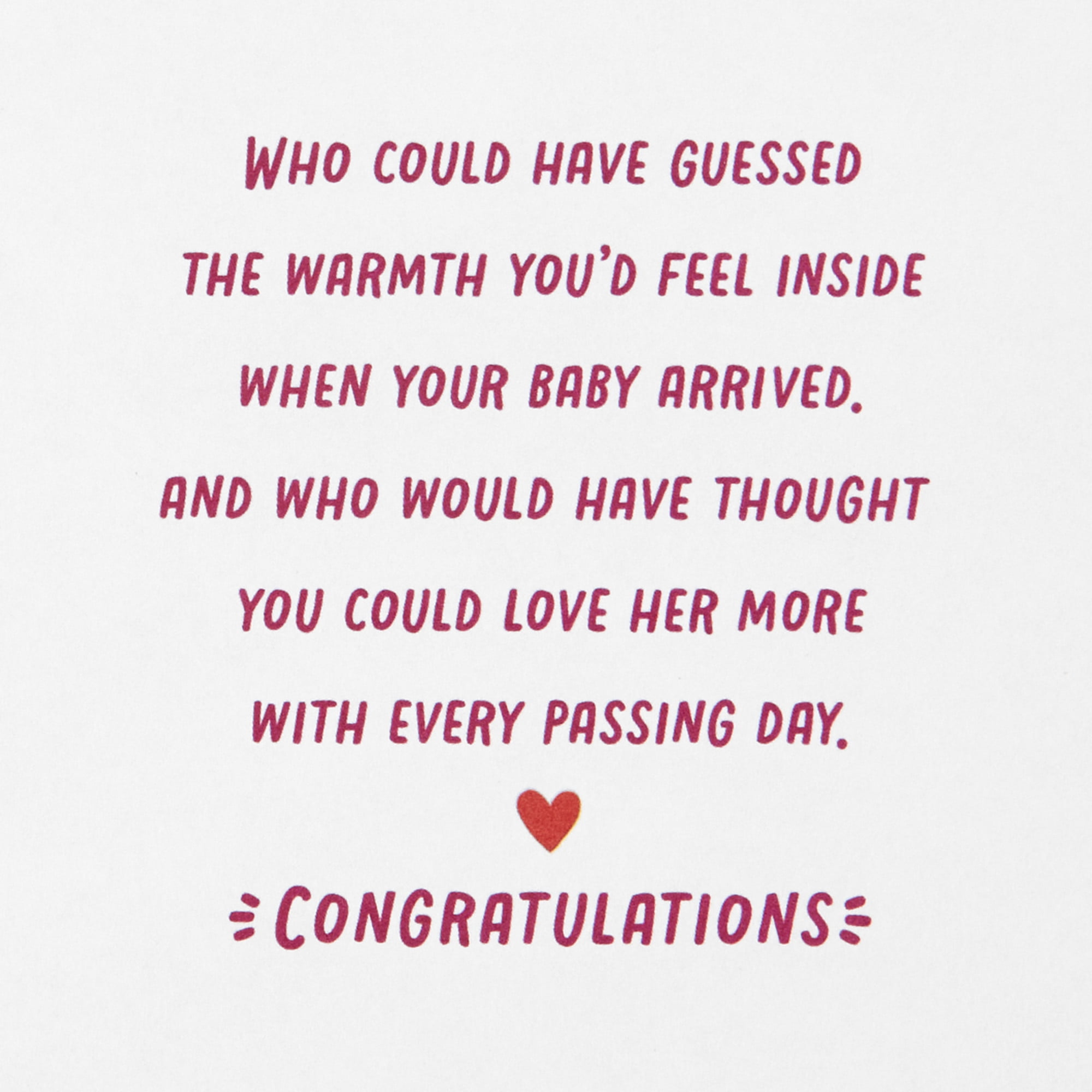 Hallmark Mahogany New Baby Girl Card (So Much Joy)