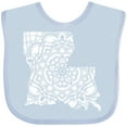 thumbnail image 3 of Inktastic Louisiana Silhouette Mandala Boys or Girls Baby Bib, 3 of 4