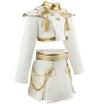 thumbnail image 2 of 2PC Girls Pop Singer Stage Costume Halloween Movie Tops Skirt Set, Size 5-6Y, 2 of 8