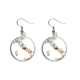 thumbnail image 1 of Mapa de Italia bandera nacional paisaje personalizado Pendientes pendientes de plata colgantes joyas señora Unbranded M, 1 of 3