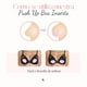 thumbnail image 3 of Sophie's Push Up Bra Inserts | Sujetador para levantamiento de busto lavable y reutilizable | Relleno de brasier para mujer con pegamento de grado médico por ambos lados | Pads para aumento de pecho Sophie's  Push Up Inserts, 3 of 6