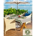 thumbnail image 5 of Fsddascl St. Patrick's Day Outdoor Tablecloth - 52x70 Inch Rectangle Dining Table Cover, Green Plaid Lucky Wreath Rustic Waterproof Outdoor Table Cloth with Umbrella Hole & Zipper for Picnic/Patio, 5 of 7