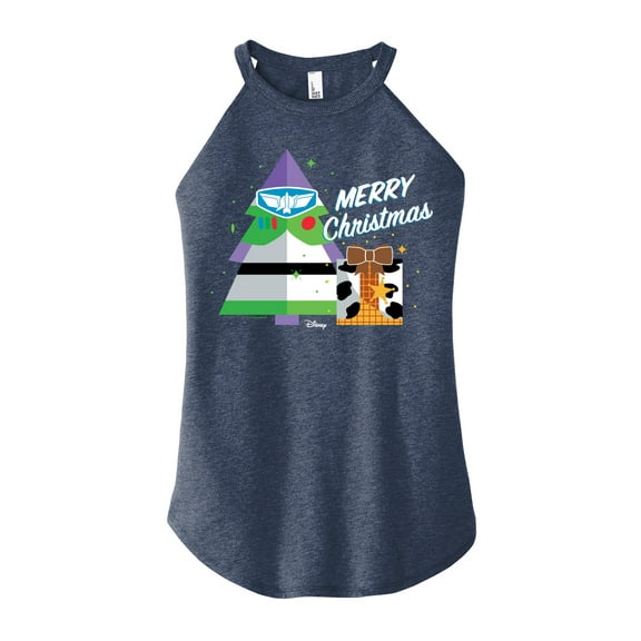 Toy Story - Merry Christmas Toy Story - Juniors High Neck Tank Top