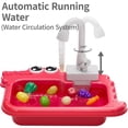 thumbnail image 5 of KukuFun Kitchen Play Sink Toys, Girls Play Sink with Running Water Toys for Toddlers 1-3, Play Food Sets for Kids Kitchen Toys for Girls Ages 1 2 3 4 5, 5 of 6