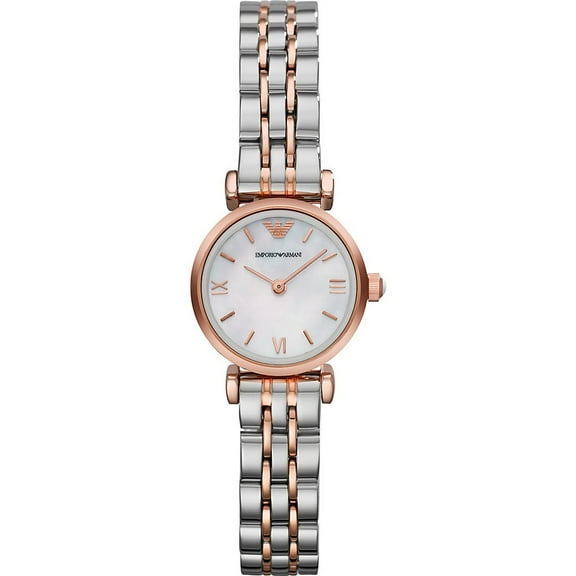 Emporio Armani Women's Two-Tone Mother of Pearl Bracelet Watch AR1764