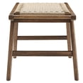 thumbnail image 3 of Modway Saoirse 17.5" Woven Rope & Wood Bench in Walnut and Natural, 3 of 8
