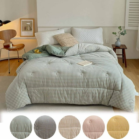 Sentmoon Quilts Queen Size Thickened Spring And Fall Quilt Thickened Warm Seasons Quilt Cotton Quilt Core Quilt Bedding 59 X 78IN Cotton Quilt Cotton Comforter