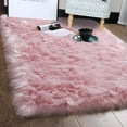 thumbnail image 4 of KWANSHOP Faux Sheepskin Fur Fluffy Area Rug, 2 - 7.5 ft Rectangle Furry Rugs, Fluffy Rug Fur Rugs for Bedroom, Living Room, Home Decor, 4 of 11