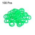 thumbnail image 3 of Uxcell 0.8" OD 0.6" ID Loose Leaf Rings Binder Ring Plastic for Book DIY Scrapbook Notebook, Green 100 Pack, 3 of 5