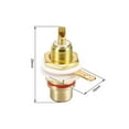 thumbnail image 2 of RCA Female Panel Mount Chassis Socket Jack Connector for Amplifier Audio Terminal RCA Plug, 4pcs, 2 of 4