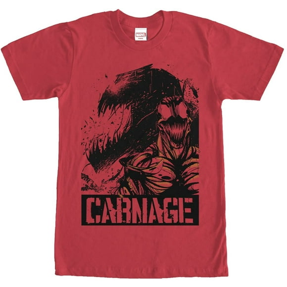Mens Merveille Carnage Ombre T-Shirt - Rouge - 2X Grand