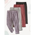 thumbnail image 6 of RUINIXCW 4 Packs Toddler Baby Girl Ribbed Leggings Infant Baby Girls Pants Spring Fall Solid Color Stretch Basic Bottoms, 6 of 8