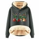 thumbnail image 1 of WILLBEST Sudadera Deportiva para Mujer, Estilo Casual Plus, de Terciopelo, con Estampado de Cactus Navideños y Manga Larga con Capucha X-Grande, 1 of 4
