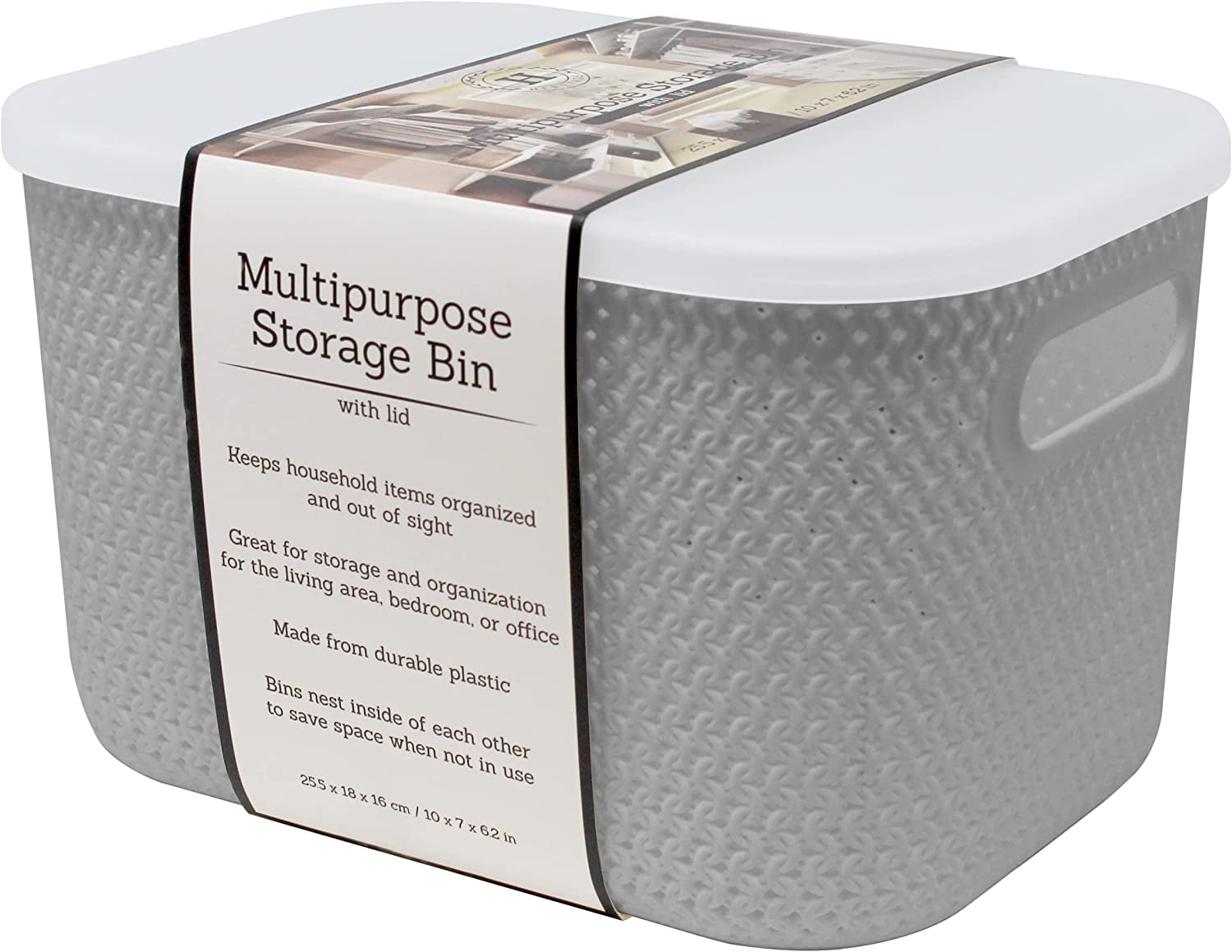 Heritage Living Storage Baskets for Organizing, Flexible Storage