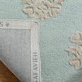 thumbnail image 4 of SAFAVIEH Soho Juniper Geometric Wool Area Rug, Light Blue/Beige, 6' x 9', 4 of 5