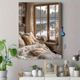 thumbnail image 4 of Qisvanset Framed Canvas Wall Art 12x16 Inch Romantic Swan Lake Winter Farmhouse Home Decor, 4 of 5